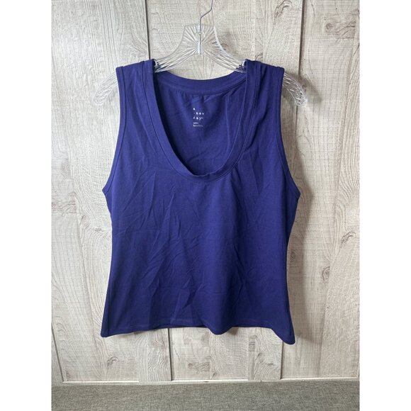 A New Day Womens Large Lot of 2 Sleeveless Scoop Neck Tank Tops Summer Cruise - Picture 2 of 13